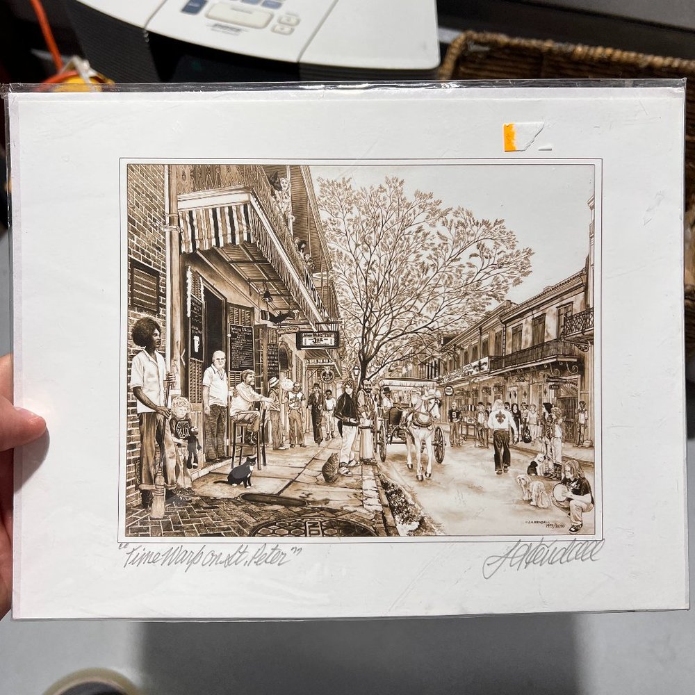 A Time Warp on St.‎ Peter by J.A.Kendall 1977/2010 signed 8.5x11"